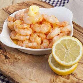 King Prawns served with Fresh Lemon