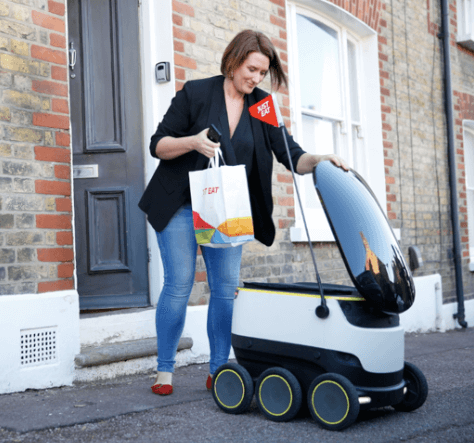 Just Eat & Starship Technologies deliver world’s first takeaway meal by robot