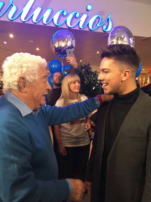 Carluccios celebrates former waiter X-Factor win