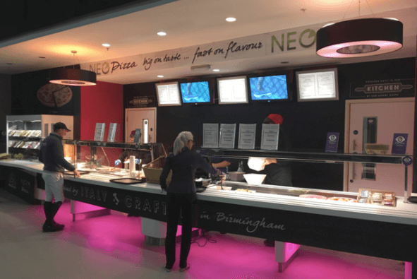 Amadeus serves up Neo Pizza at NEC arenas
