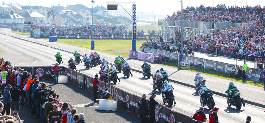 Mount Charles in Pole Position with Vauxhall International North West 200 Contract