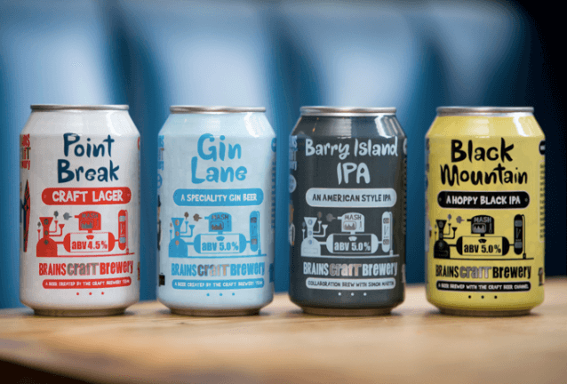 Brains launches first craft can range to celebrate craft brewery anniversary