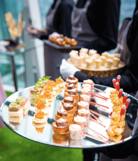 Seasoned caters for ITV live wedding