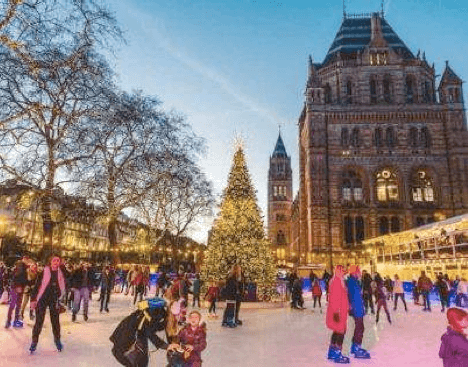 Scoff & Banter partners with Natural History Museum Ice Rink for ultimate festive treat