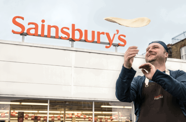 Sainsbury’s trials Zizzi pizza counter