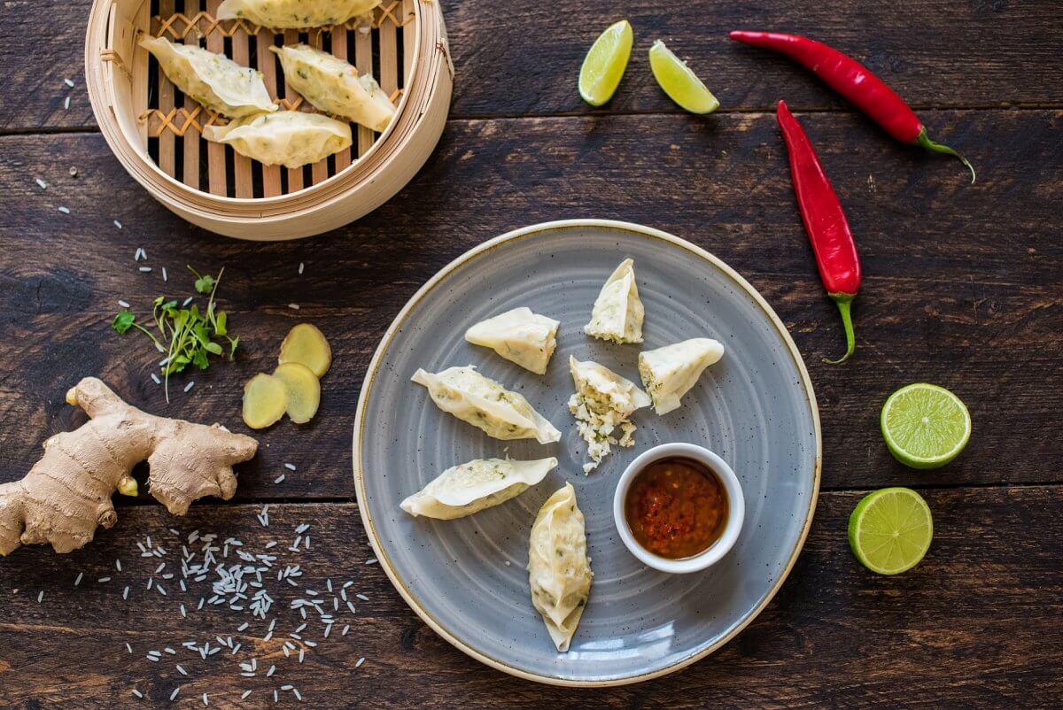 Chinese Prawn Potsticker Dumplings