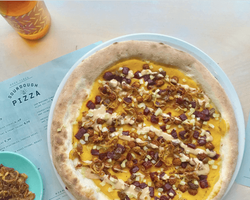 Four Hundred Rabbits joins with Pip & Nut for vegan sourdough pizza