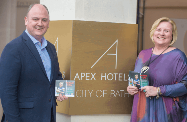 Apex City of Bath Hotel partners with Bath Rugby Foundation