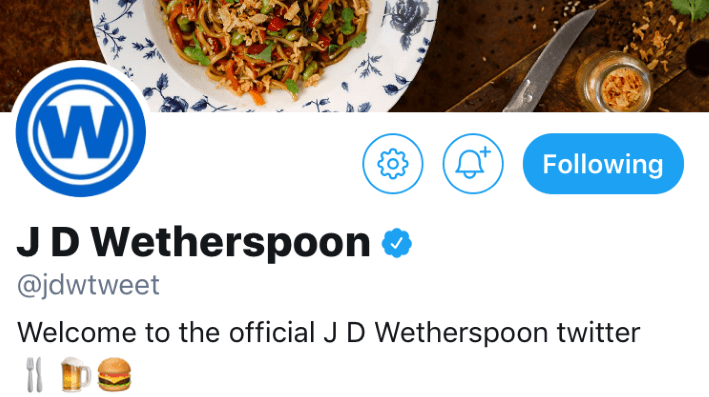 JD Wetherspoon to close all social media accounts
