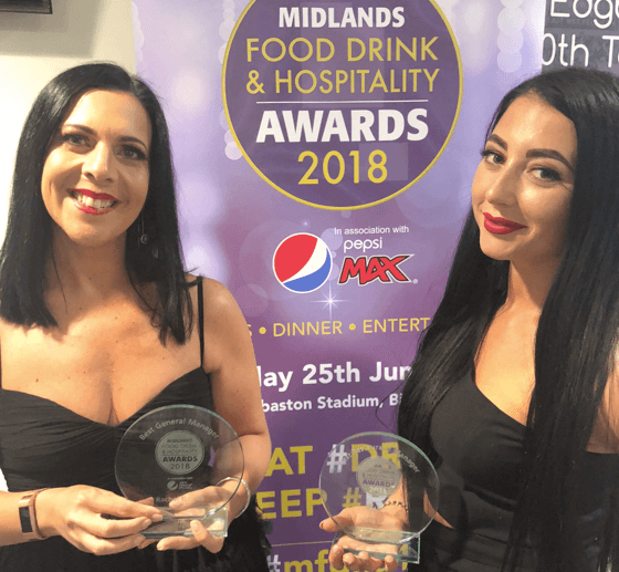 The Jurys Inn Birmingham team scoops two awards