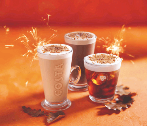 Costa Coffee reveals new smoky & spiced seasonal menu
