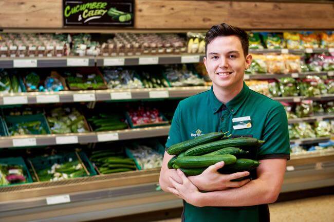 Morrisons leaves cucumbers plastic-free