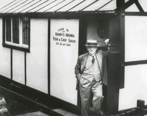 Harry Ramsden’s celebrates 90th birthday today